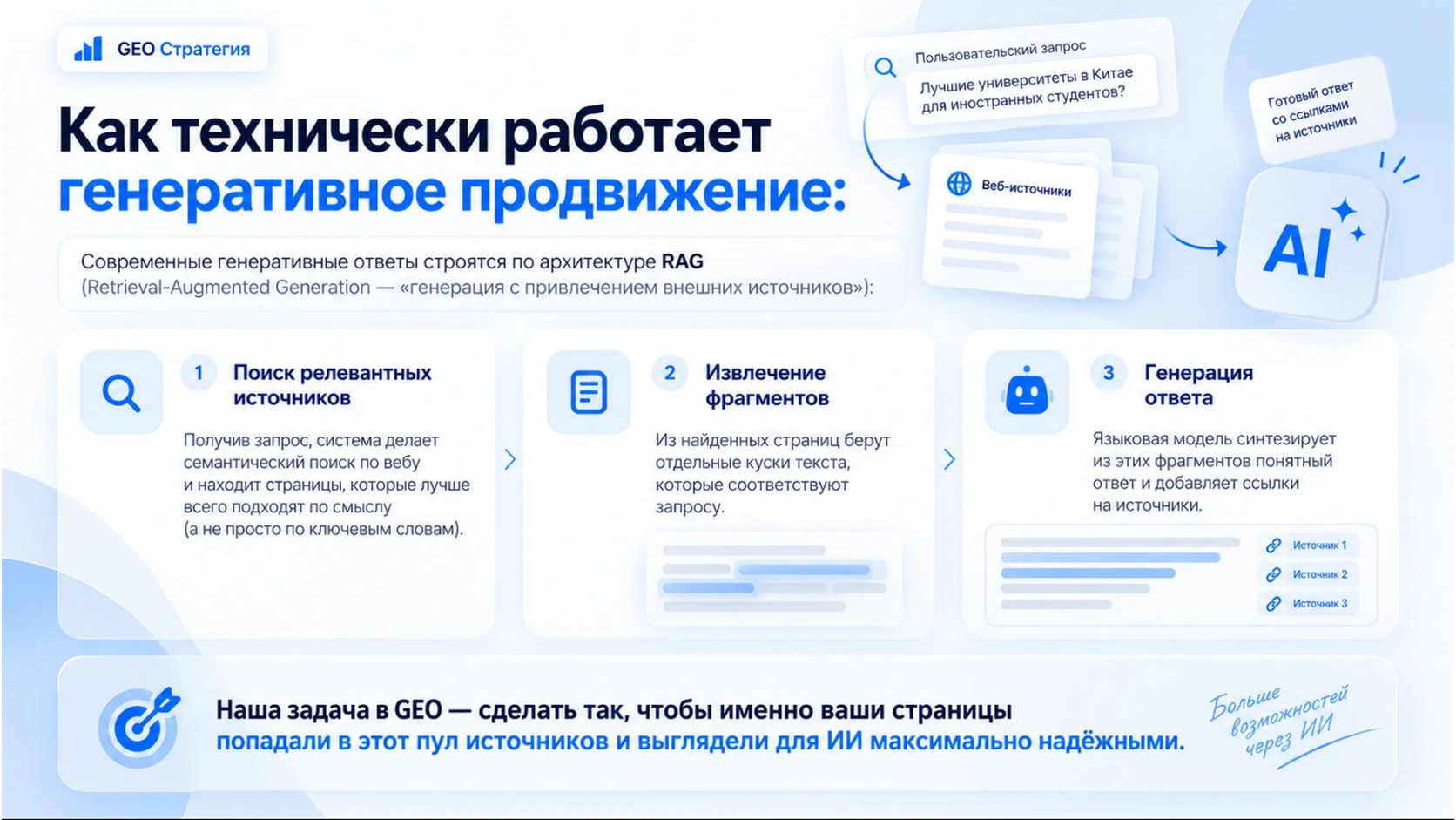 Как технически работает генеративное продвижение