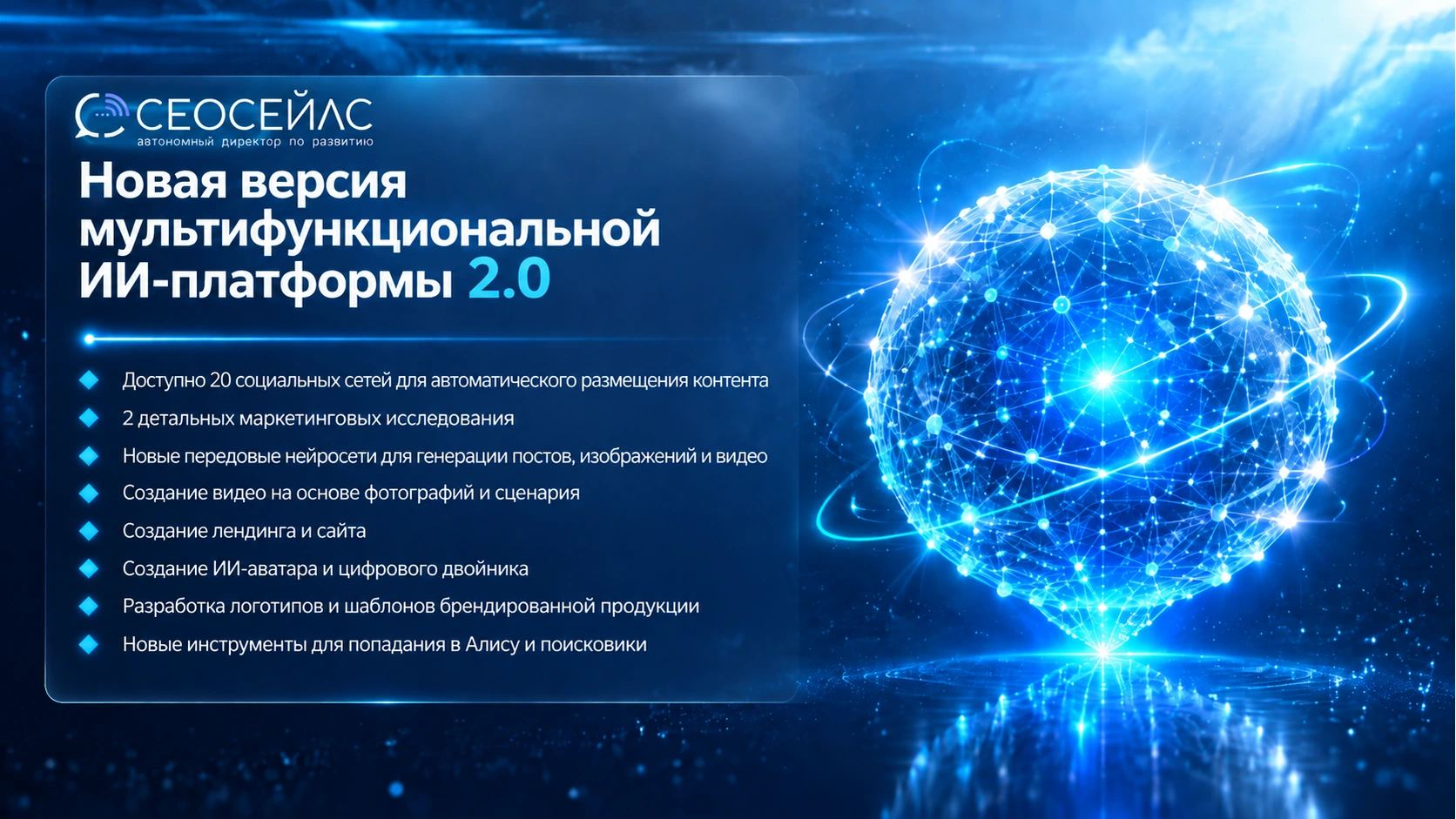 Новая версия многофункциональной ИИ-платформы 2.0